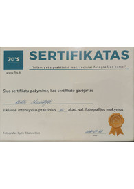 Sertifikatai, pažymėjimai ir kt.
