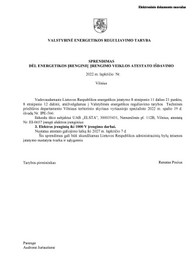 Sertifikatai, pažymėjimai ir kt.