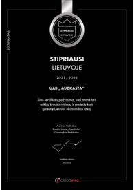 Sertifikatai, pažymėjimai ir kt.