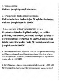 Sertifikatai, pažymėjimai ir kt.