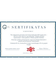 Sertifikatai, pažymėjimai ir kt.