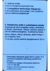 Sertifikatai, pažymėjimai ir kt.