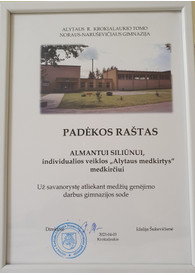 Sertifikatai, pažymėjimai ir kt.