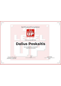 Sertifikatai, pažymėjimai ir kt.