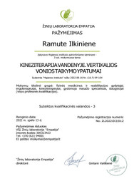 Sertifikatai, pažymėjimai ir kt.