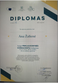 Sertifikatai, pažymėjimai ir kt.