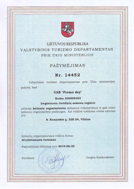 Sertifikatai, pažymėjimai ir kt.