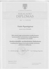Sertifikatai, pažymėjimai ir kt.