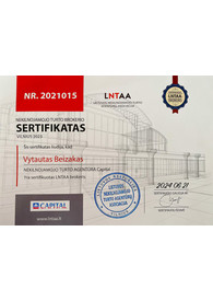 Sertifikatai, pažymėjimai ir kt.