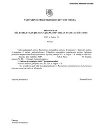 Sertifikatai, pažymėjimai ir kt.