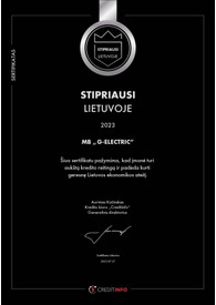 Sertifikatai, pažymėjimai ir kt.