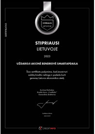 Sertifikatai, pažymėjimai ir kt.
