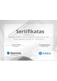 Sertifikatai, pažymėjimai ir kt.