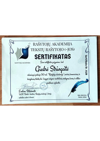 Sertifikatai, pažymėjimai ir kt.