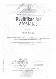 Sertifikatai, pažymėjimai ir kt.