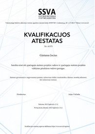 Sertifikatai, pažymėjimai ir kt.