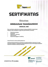 Sertifikatai, pažymėjimai ir kt.