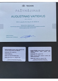 Sertifikatai, pažymėjimai ir kt.