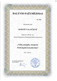 Sertifikatai, pažymėjimai ir kt.