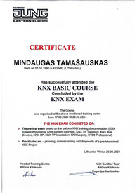 Sertifikatai, pažymėjimai ir kt.
