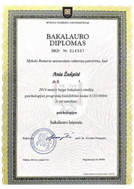 Sertifikatai, pažymėjimai ir kt.