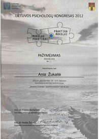 Sertifikatai, pažymėjimai ir kt.