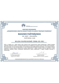 Sertifikatai, pažymėjimai ir kt.