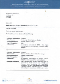 Sertifikatai, pažymėjimai ir kt.