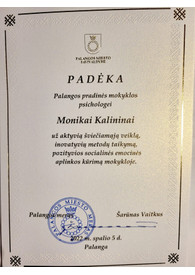 Sertifikatai, pažymėjimai ir kt.