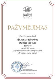 Sertifikatai, pažymėjimai ir kt.