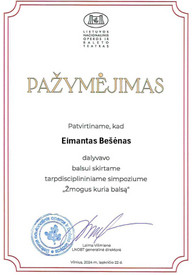 Sertifikatai, pažymėjimai ir kt.