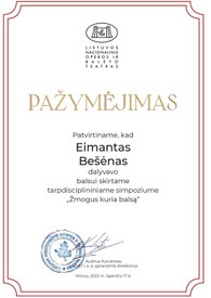 Sertifikatai, pažymėjimai ir kt.