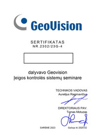 Sertifikatai, pažymėjimai ir kt.
