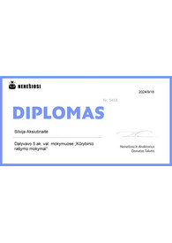 Sertifikatai, pažymėjimai ir kt.