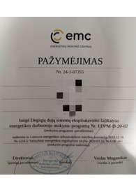 Sertifikatai, pažymėjimai ir kt.
