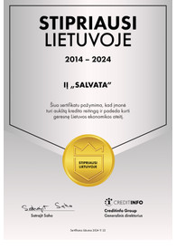 Sertifikatai, pažymėjimai ir kt.