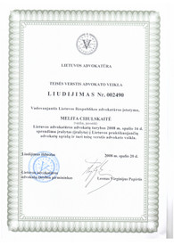 Sertifikatai, pažymėjimai ir kt.