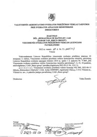 Sertifikatai, pažymėjimai ir kt.