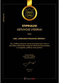 Sertifikatai, pažymėjimai ir kt.
