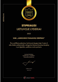 Sertifikatai, pažymėjimai ir kt.