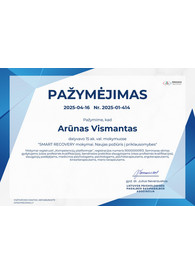 Sertifikatai, pažymėjimai ir kt.