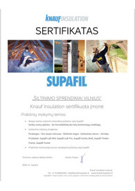 Sertifikatai, pažymėjimai ir kt.