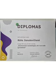 Sertifikatai, pažymėjimai ir kt.