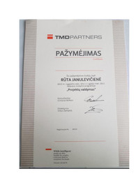 Sertifikatai, pažymėjimai ir kt.