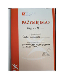 Sertifikatai, pažymėjimai ir kt.