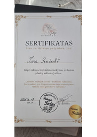 Sertifikatai, pažymėjimai ir kt.