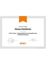 Sertifikatai, pažymėjimai ir kt.