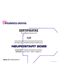 Sertifikatai, pažymėjimai ir kt.