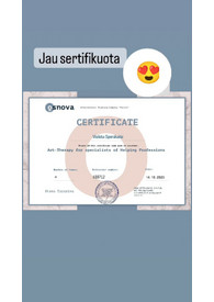 Sertifikatai, pažymėjimai ir kt.