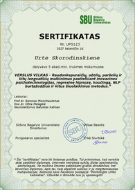 Sertifikatai, pažymėjimai ir kt.